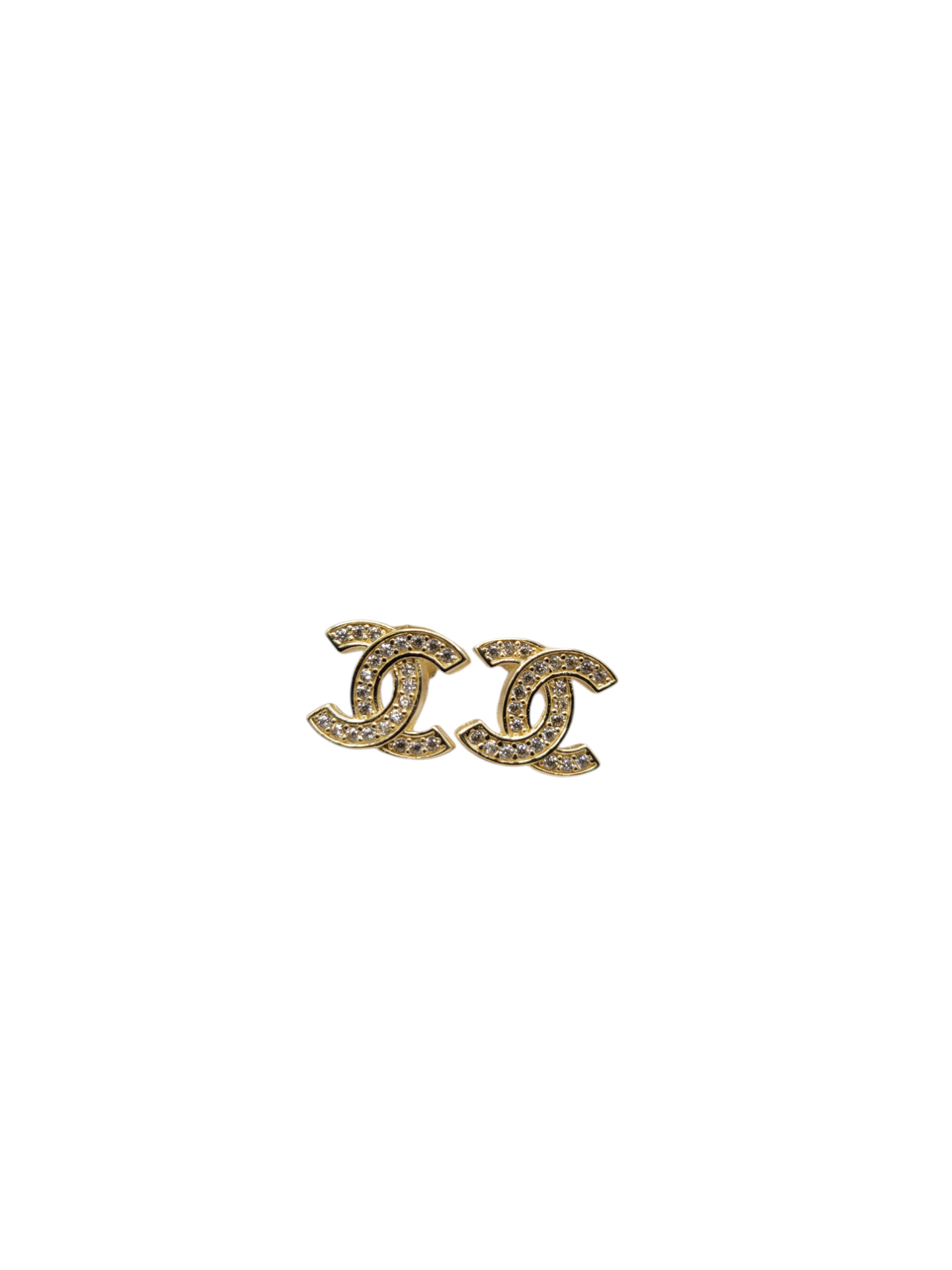 14K gold earrings with CZ stones