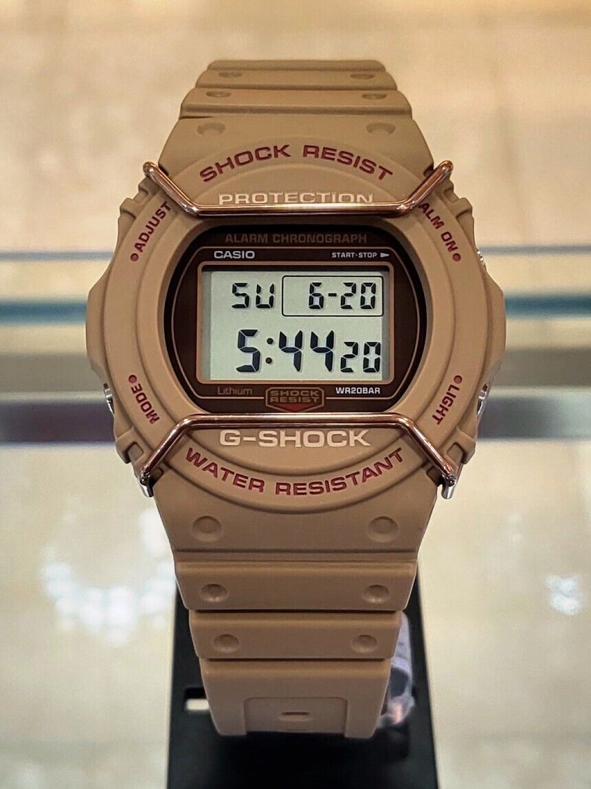 Casio G-Shock DW-5700PT-5D Brown Tone on Tone Digital Casual Sports Men's Watch
