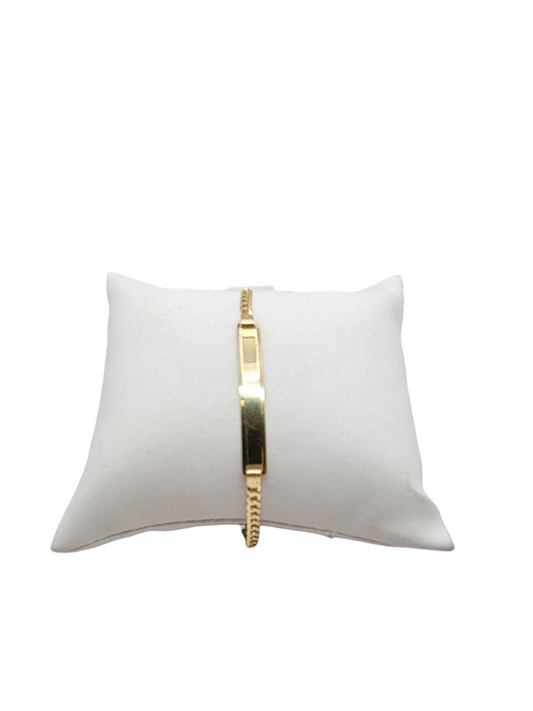 10K gold bracelet.  baby . 7in. 3mm