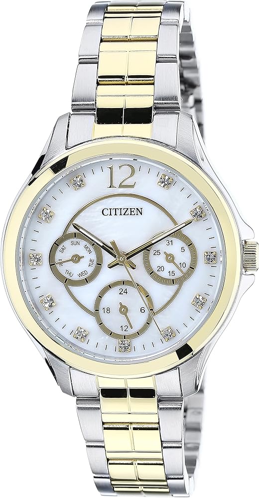Citizen
White/Yellow gold toned steel Ø36 mm
ref. ED8144-56D