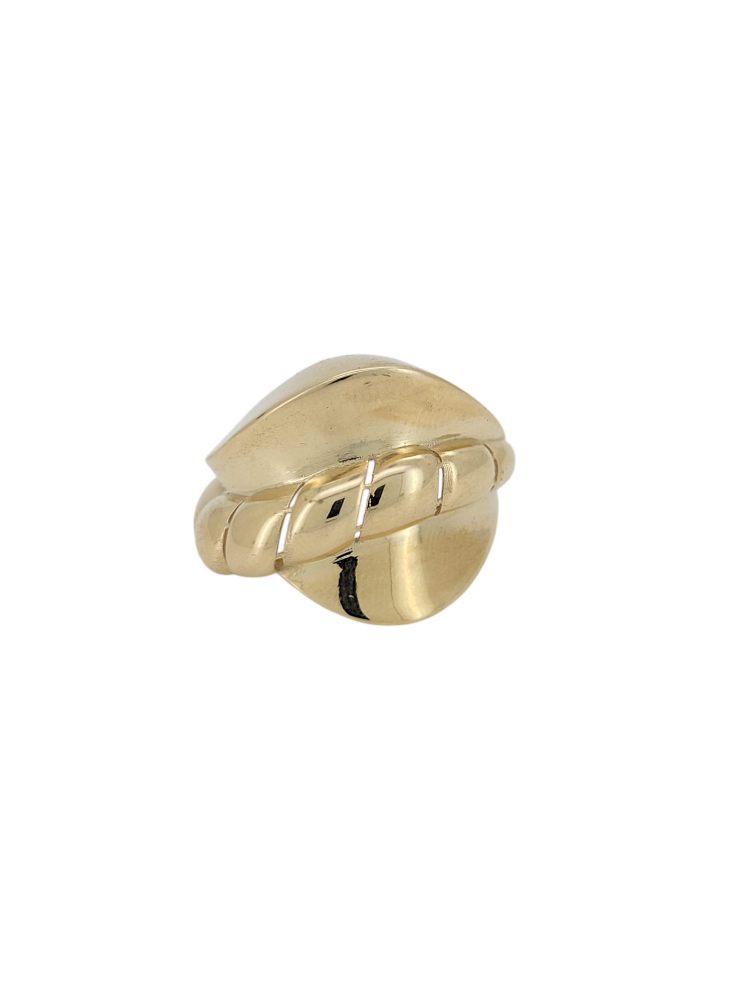 10K gold ring. Braided. Size 8