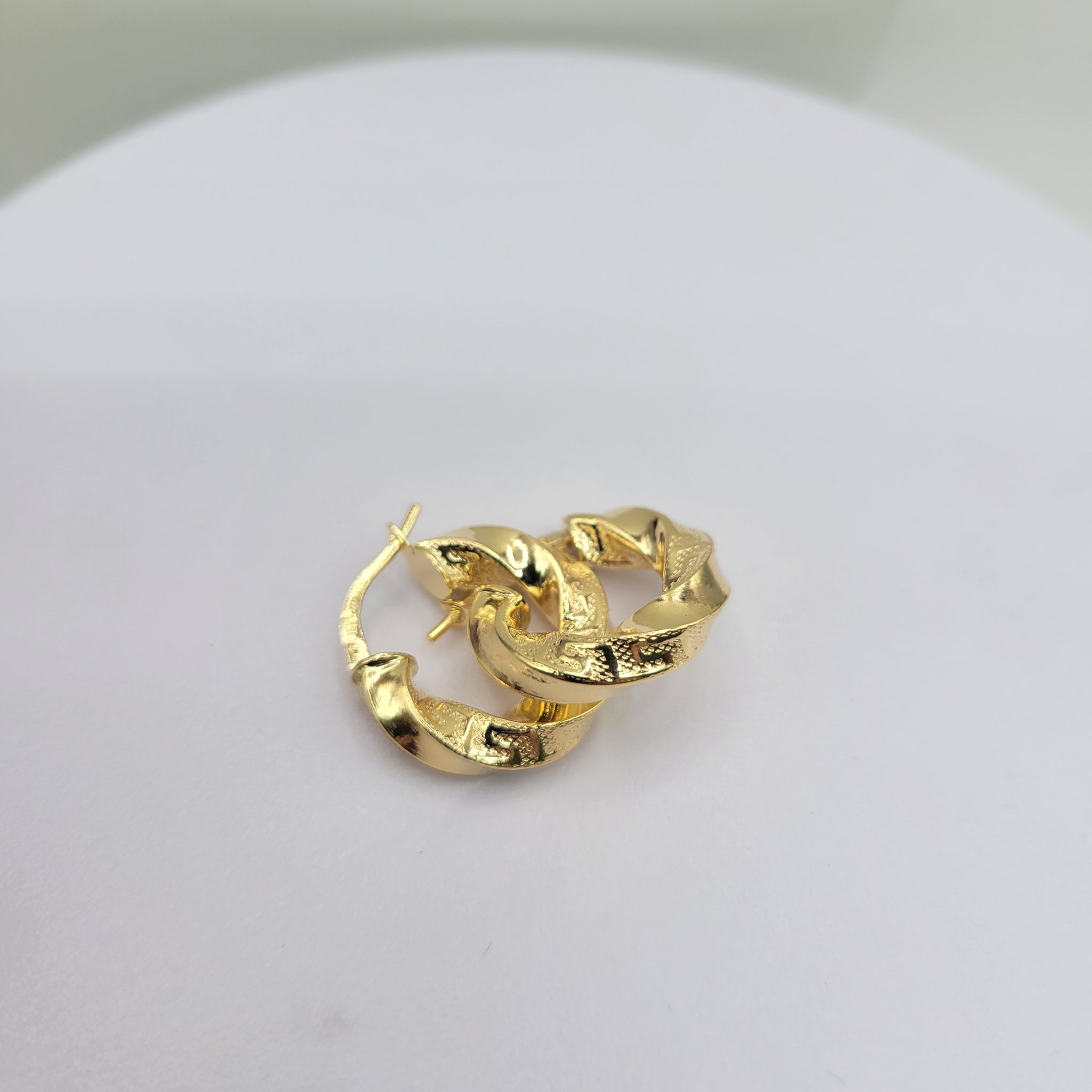 10K gold earrings. Meduza style. Super thick. Size 1