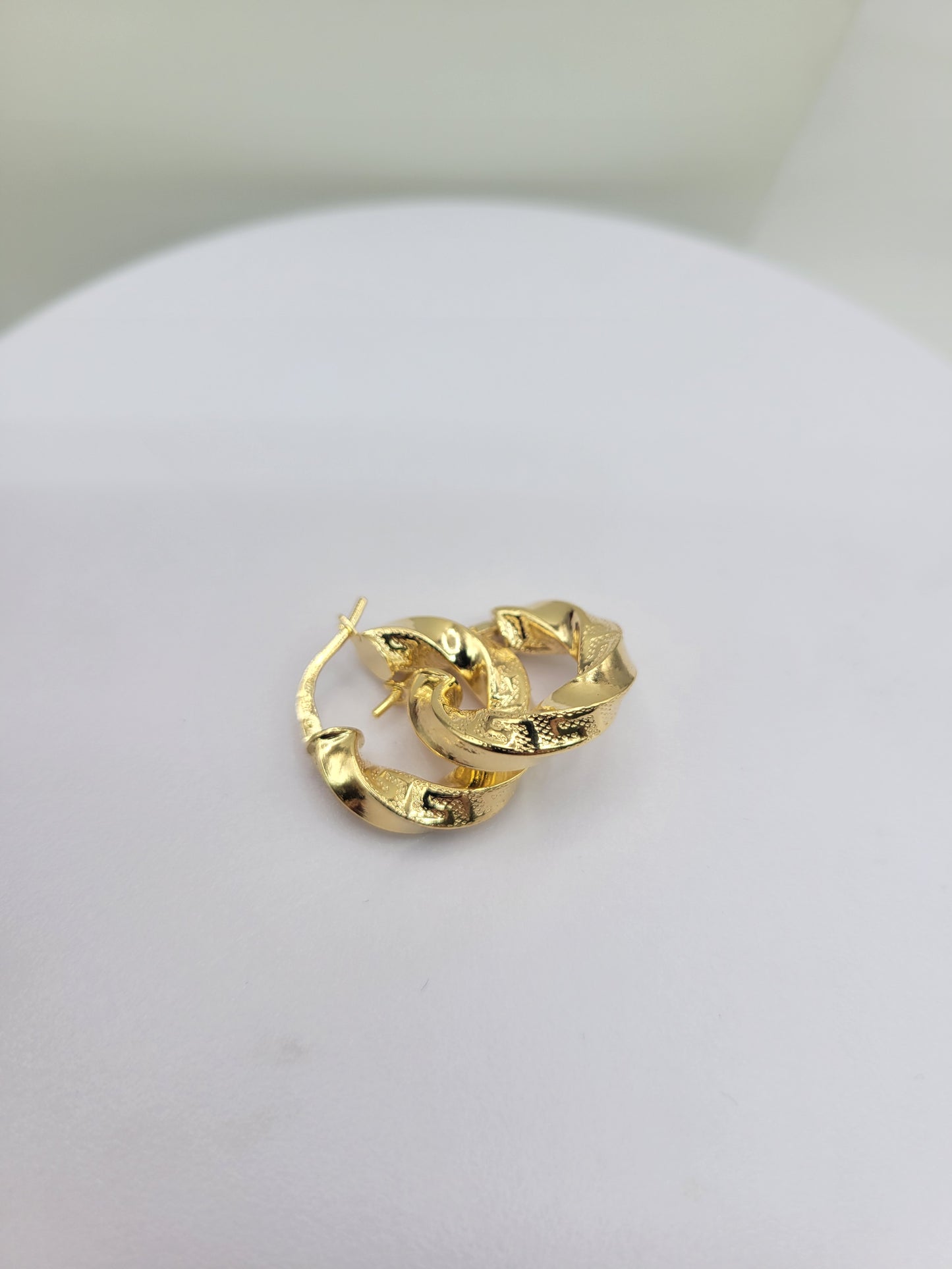 10K gold earrings. Meduza style. Super thick. Size 1