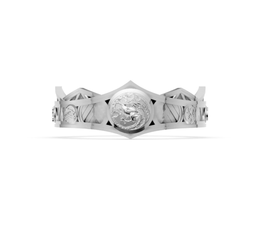 The Targaryen Conqueror's Crown | Solid Gold & Sterling Silver
