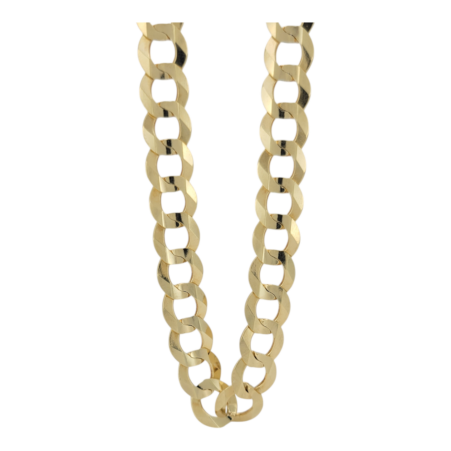 10K gold Cuban link chain. Solid. 22in. 8.5mm