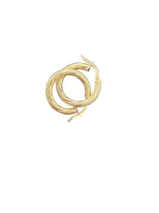 10k yellow gold hoops