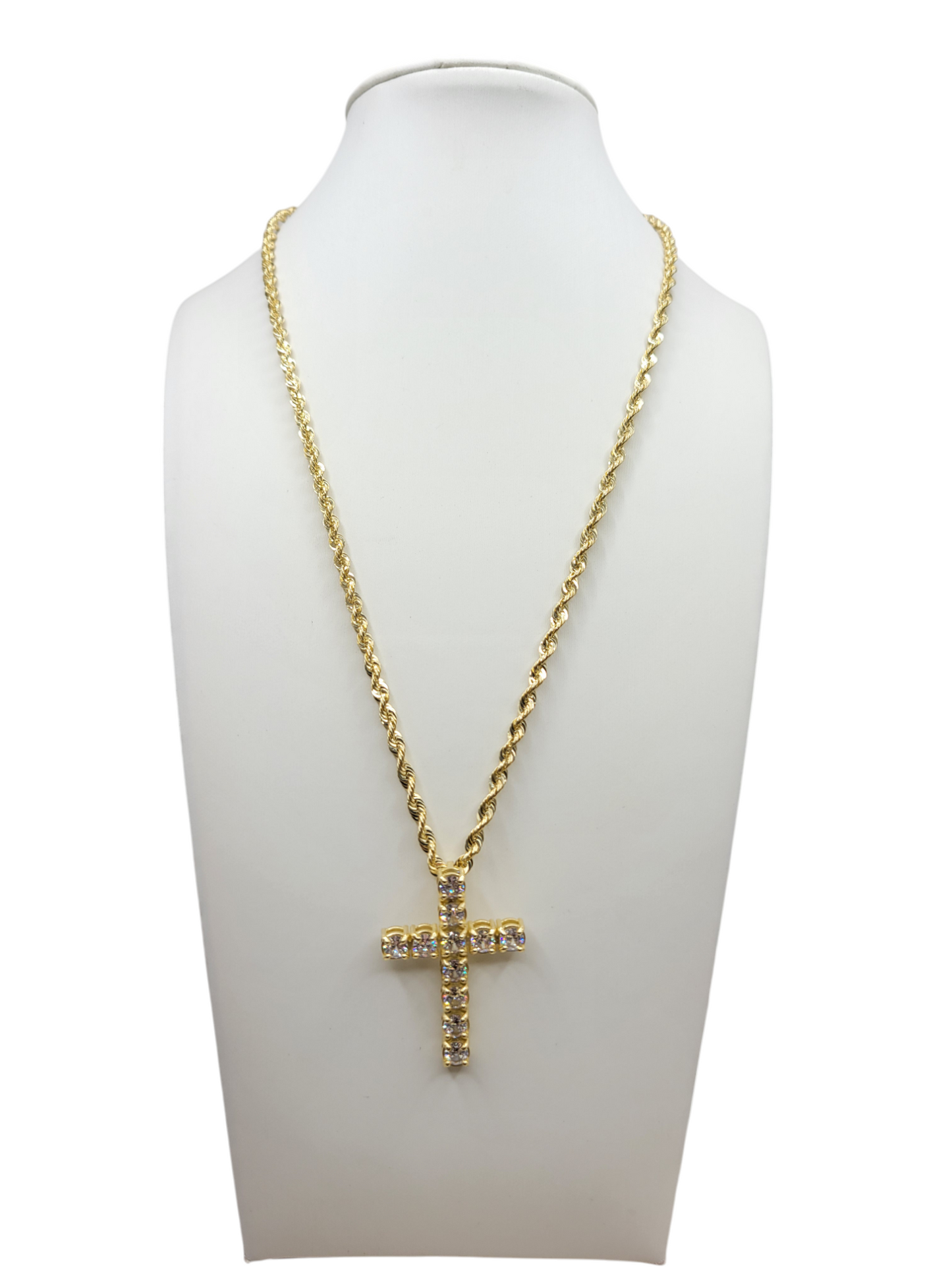 10K Gold Rope Chain. Plain. 24in. 2.7mm