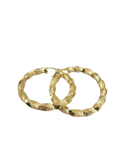10k gold earrings M style