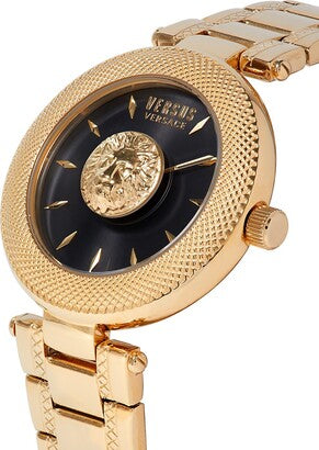 40MM IP Yellow Goldtone Stainless Steel Bracelet Analog Watch