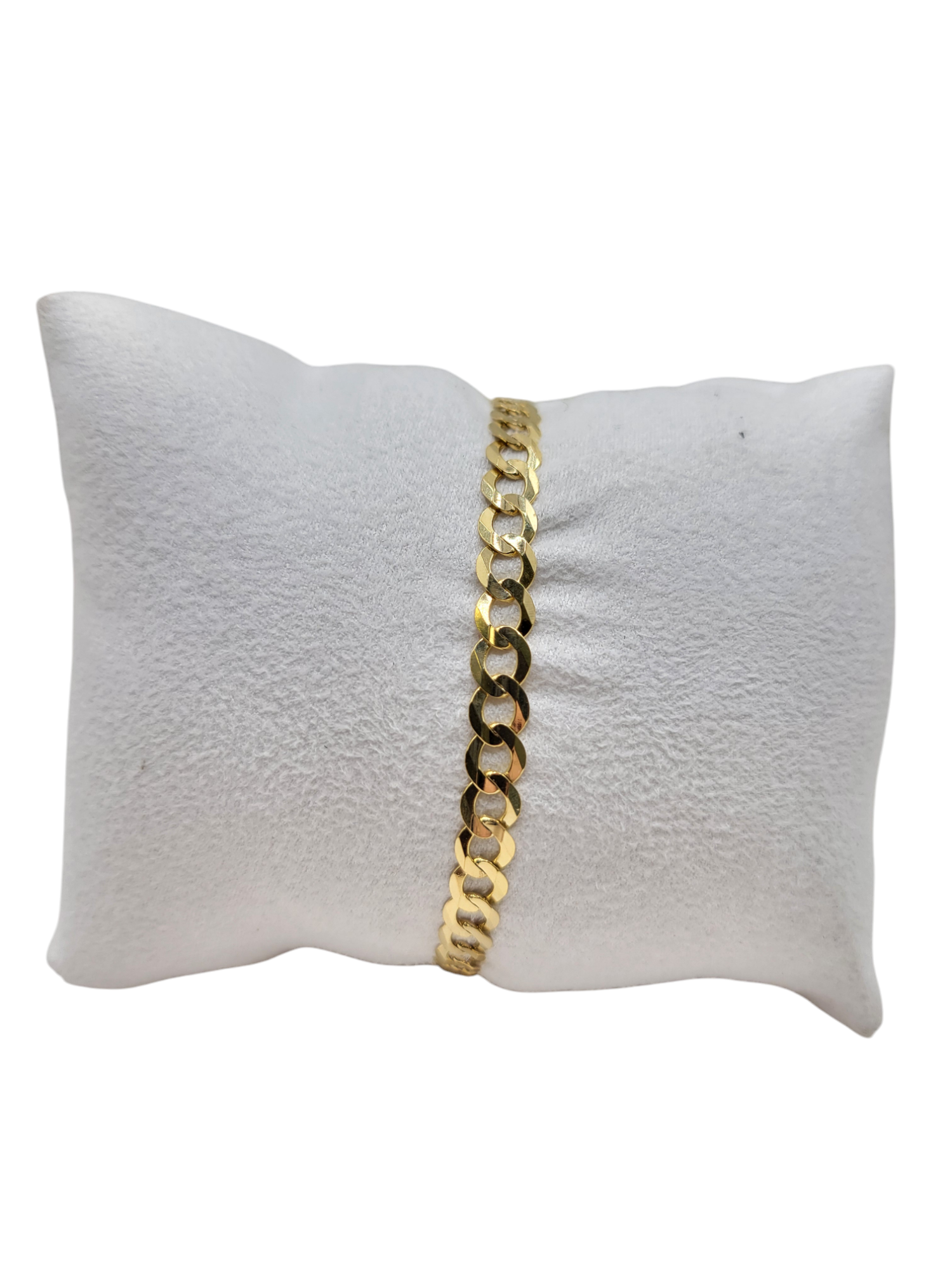 10K Gold Bracelet. 8in. 6.5mm