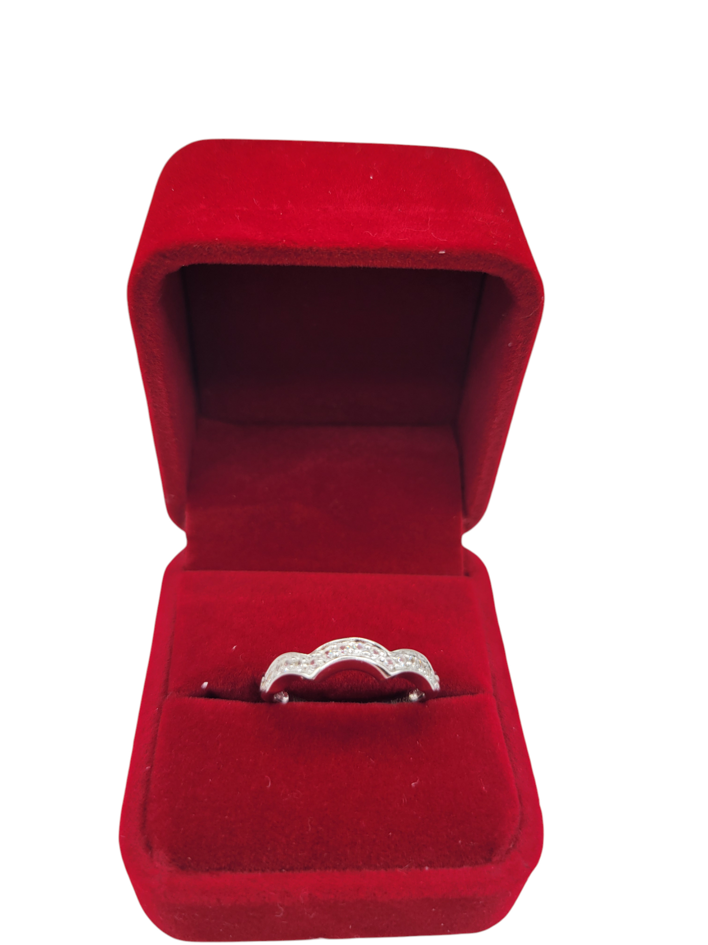 925 silver ring. Rainbow shape. Size 9