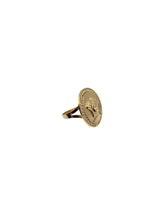 14K gold ring. medusa Size 5.5