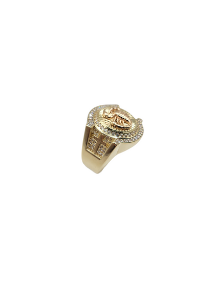 10K gold ring. Scorpion. CZ stone. Size 10.5