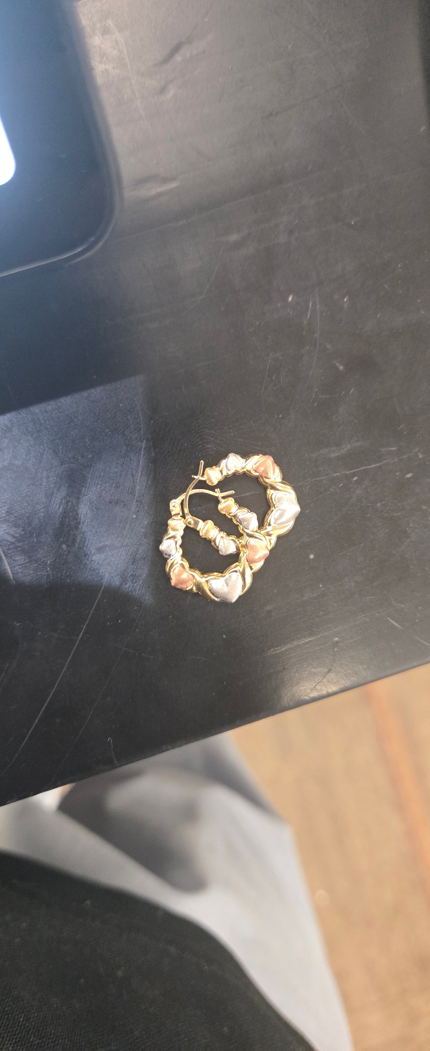 10k gold earrings of colours