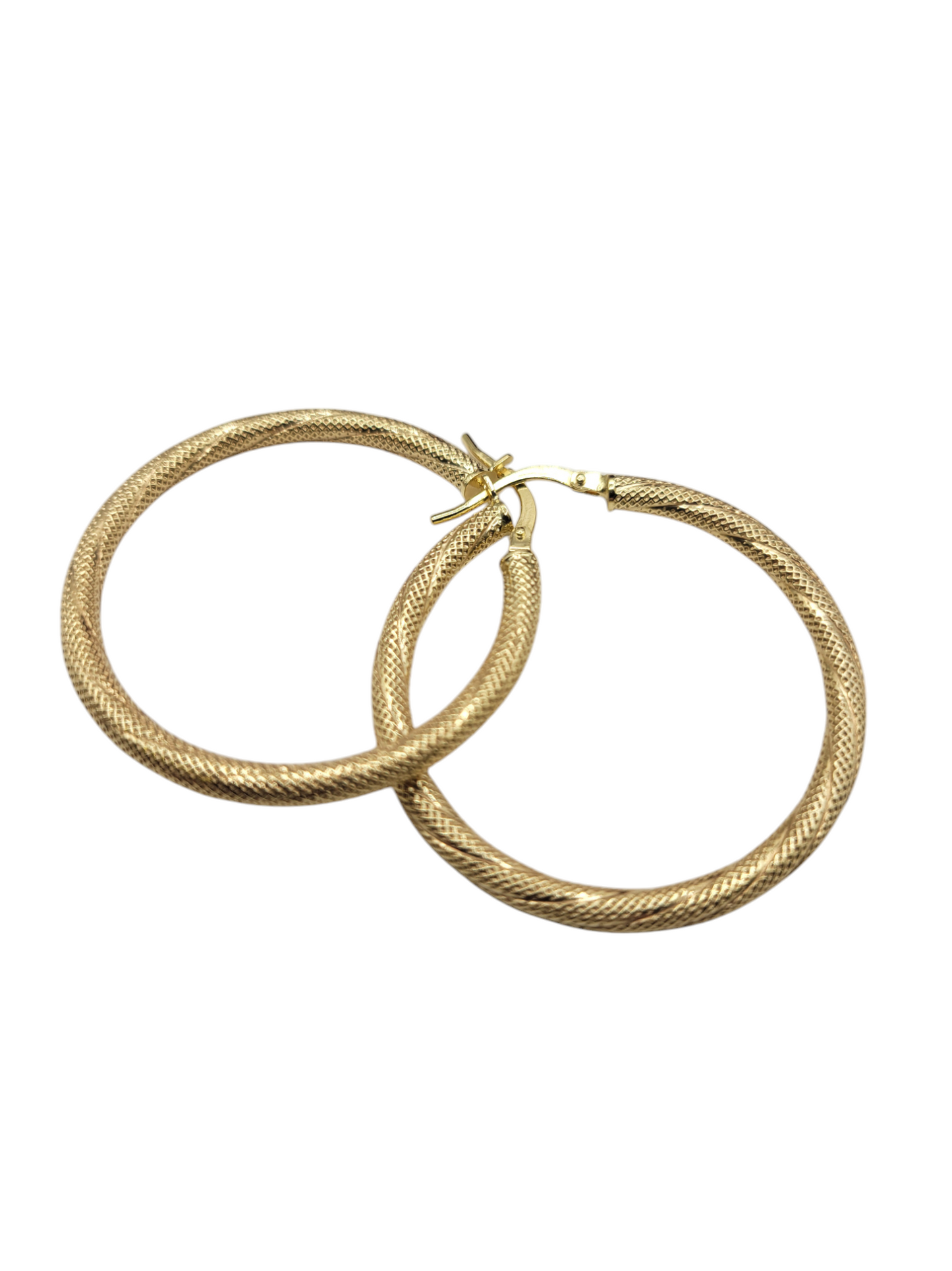 10K gold earrings. Snowfall. Size 4