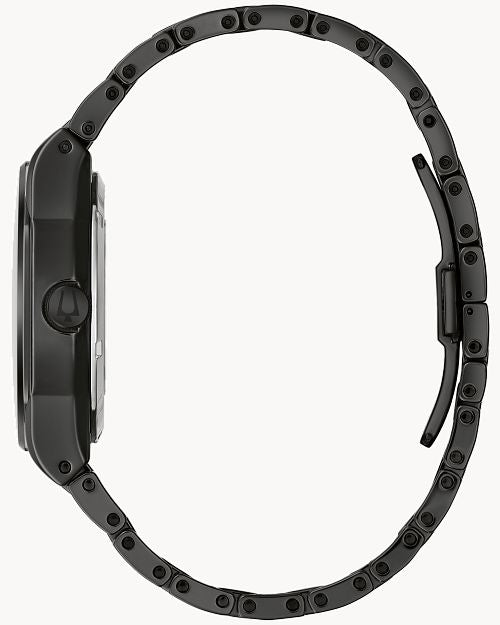 Bulova Men's Modern Millenia 3-Hand Automatic Ceramic Watch, Open Aperture, Edge-to-Edge Crystal