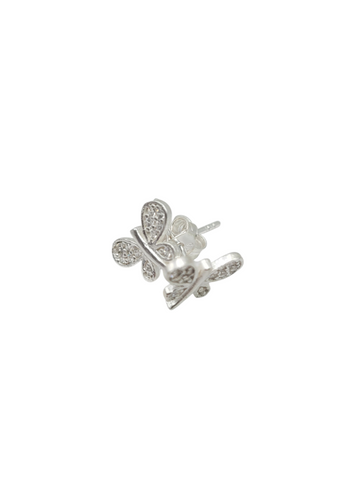 925 silver earrings. dragonfly.