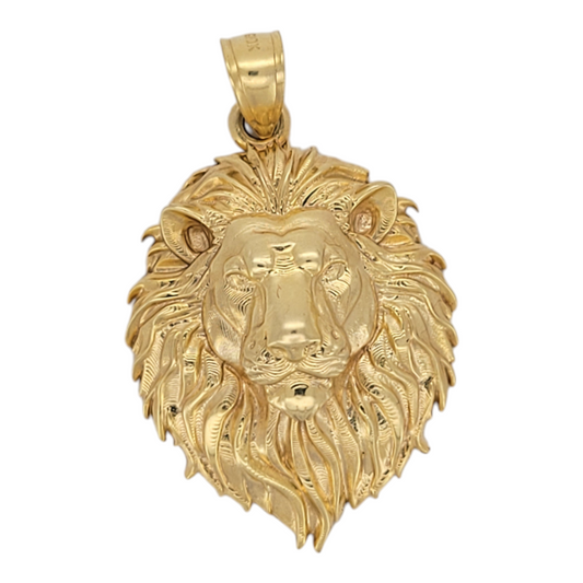 10K gold pendant. Lion