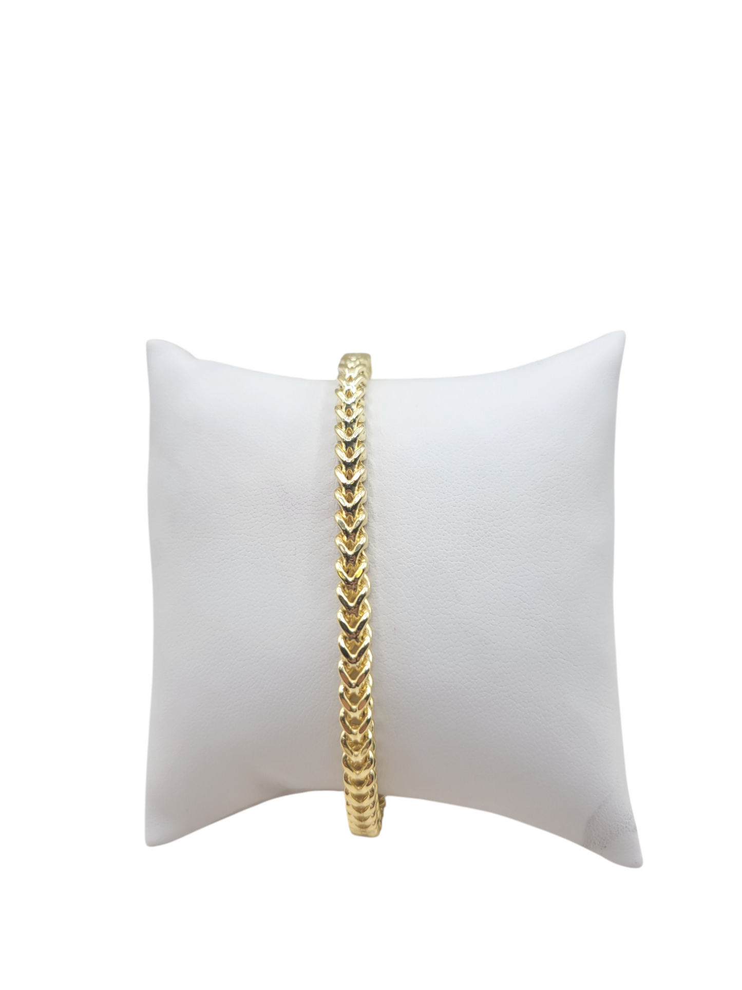 10K Gold Franco Bracelet . 9in . 4.5mm