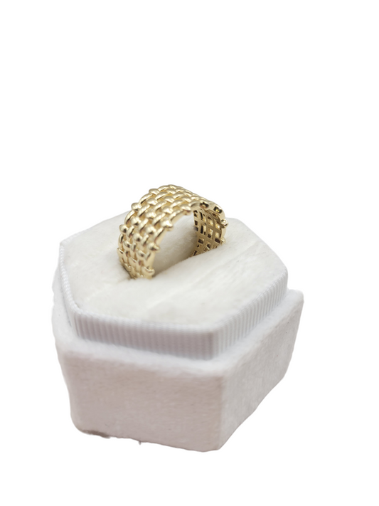 10K gold braided ring. Size 7.5