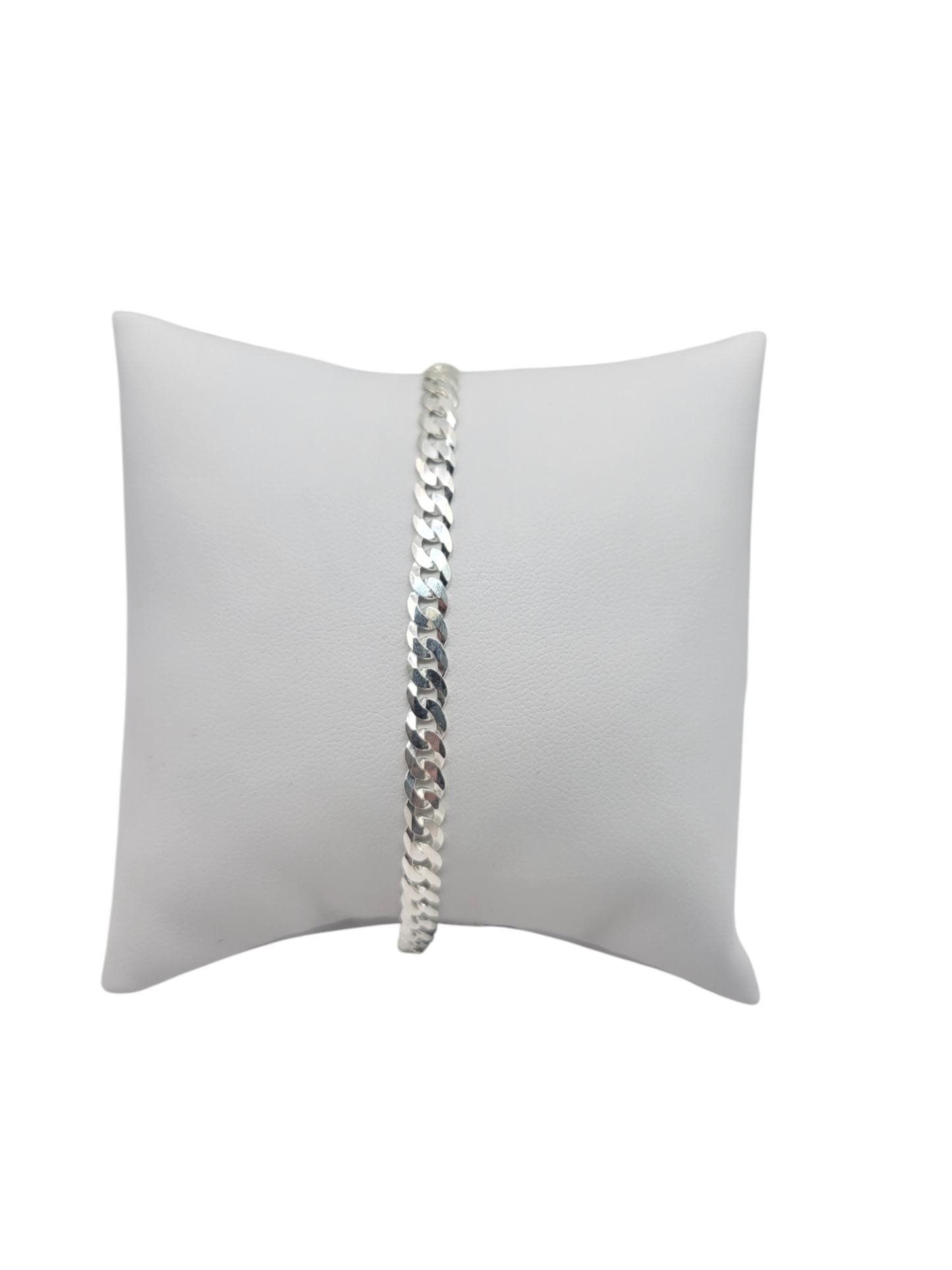 925 sterling silver Cuban-style bracelet. 8 in. 5 mm.