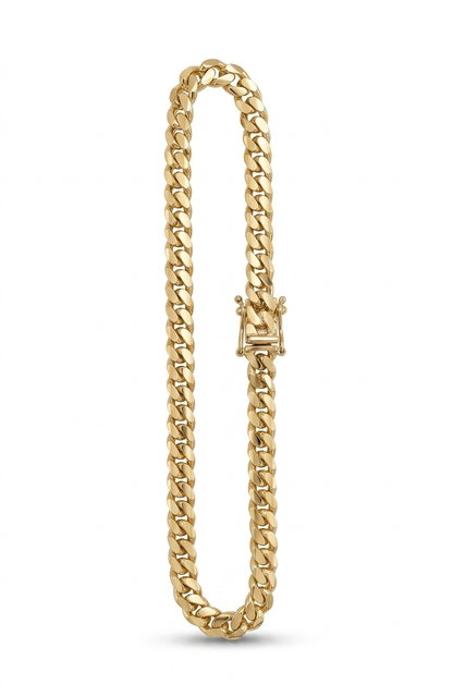 Cuban gold bracelet 10k solid