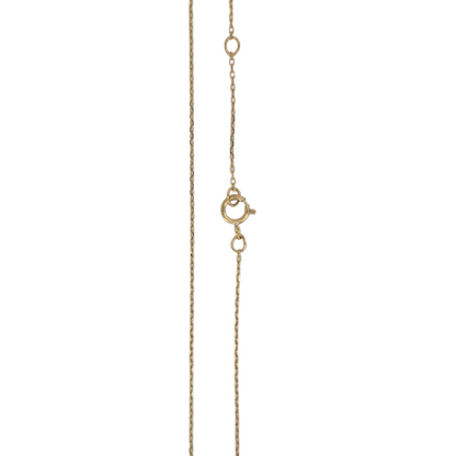 10k Gold Cable Chain with HOPE Pendant. Adjustable size 16-18 in