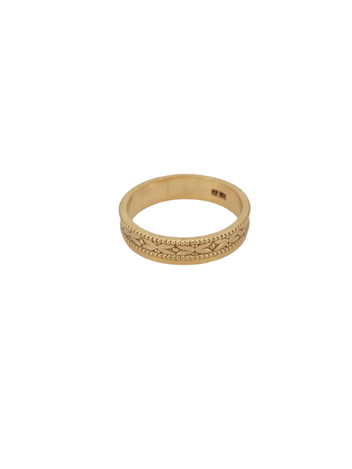 10K gold ring. X-shaped design. Size 6.5