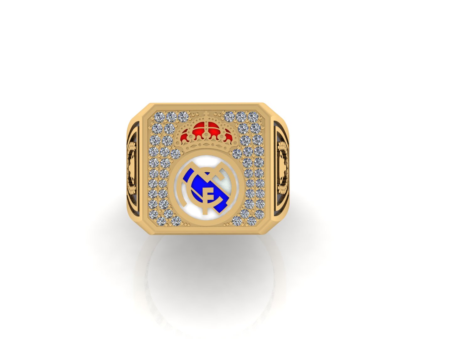 Custom Real Madrid Signet Ring | Solid Gold
