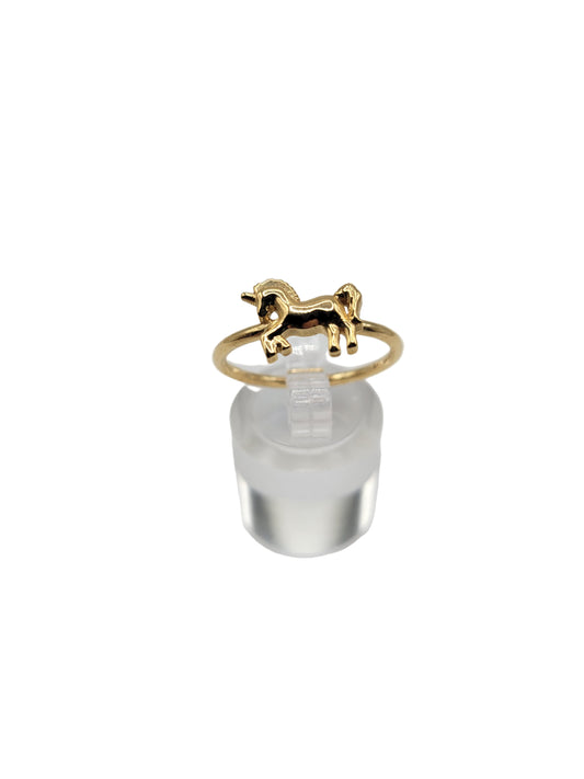 10K gold unicorn ring. Size 8.5