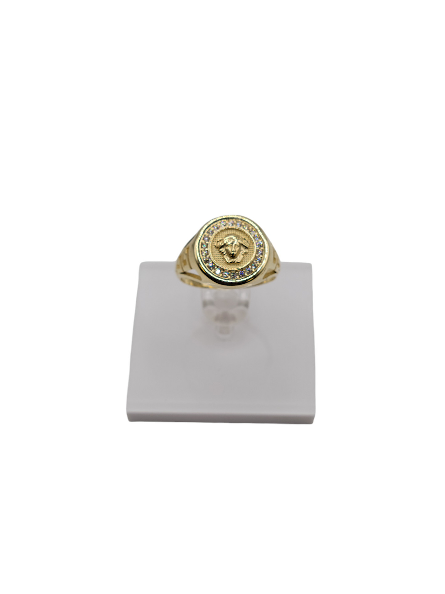 10k gold ring with medusa symbol size 7