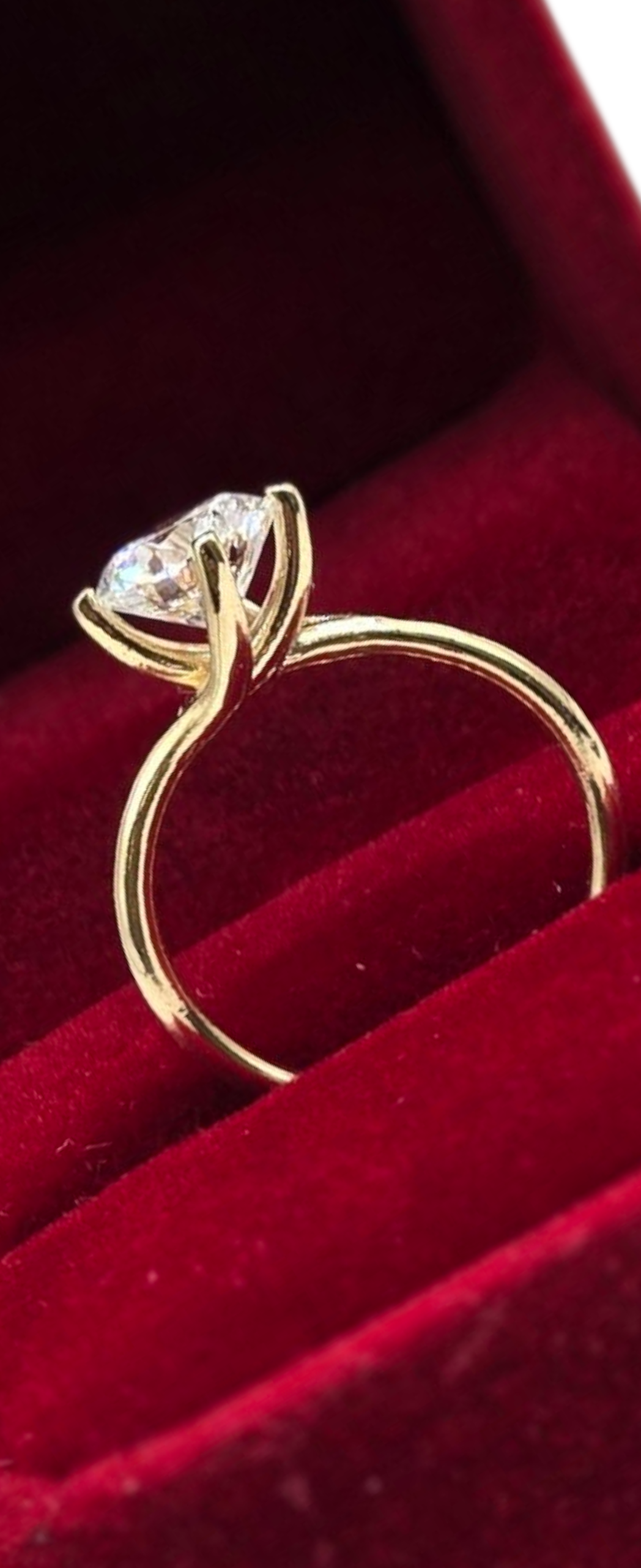 14K Gold Wedding Ring. 1.88 Carat Real Diamond and 8-8.03 X 4.79mm. Size 6.5