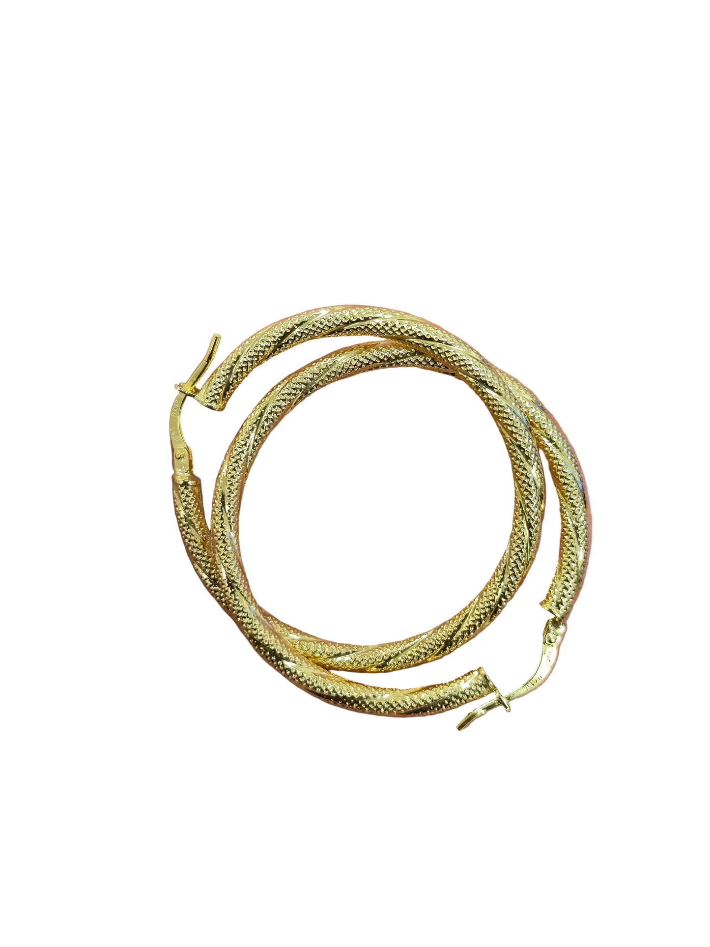 10k gold earrings snowy style