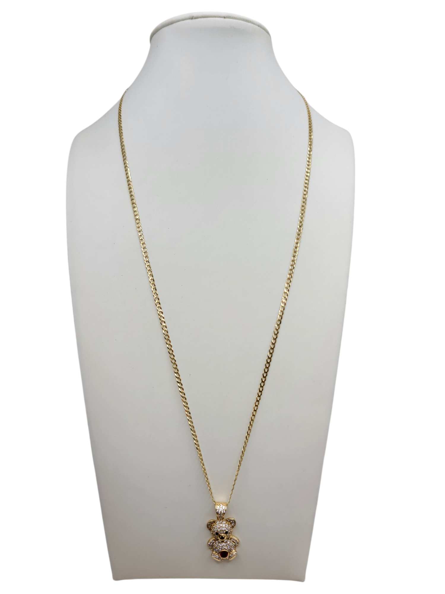 10K gold Cuban chain. Bear doje. 20in . 2mm