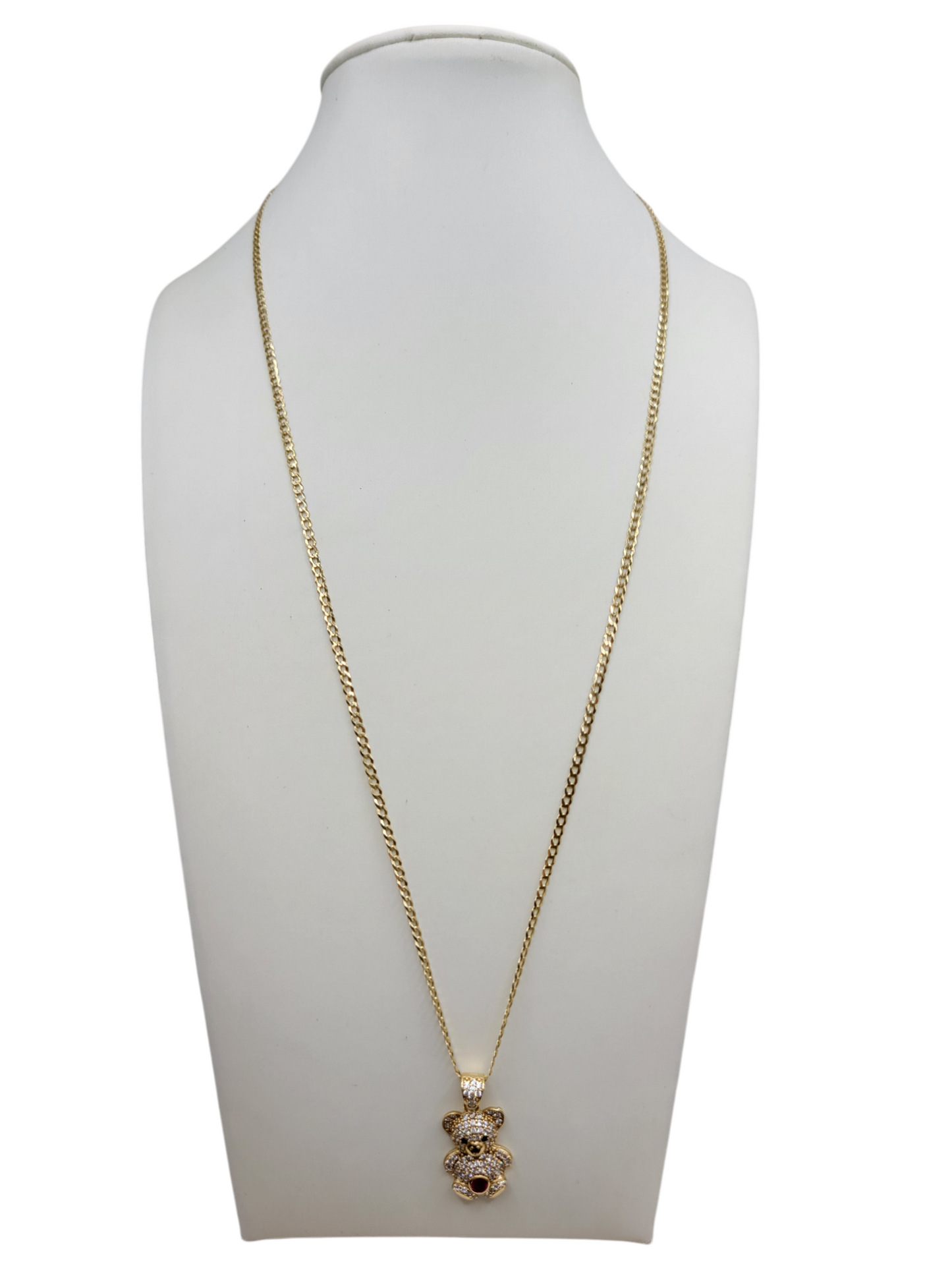 10K gold Cuban chain. Bear doje. 20in . 2mm