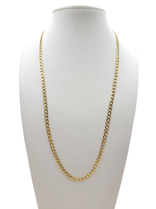 14K Gold Cuban Chain, 18in, 3mm