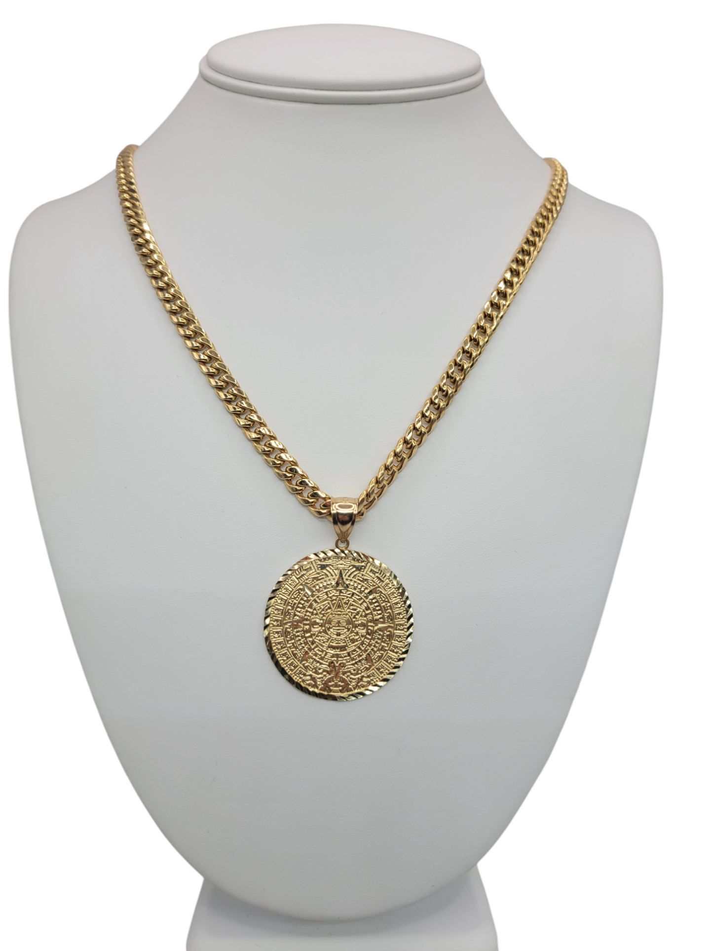 Cadena cubana 10k 24in 8mm