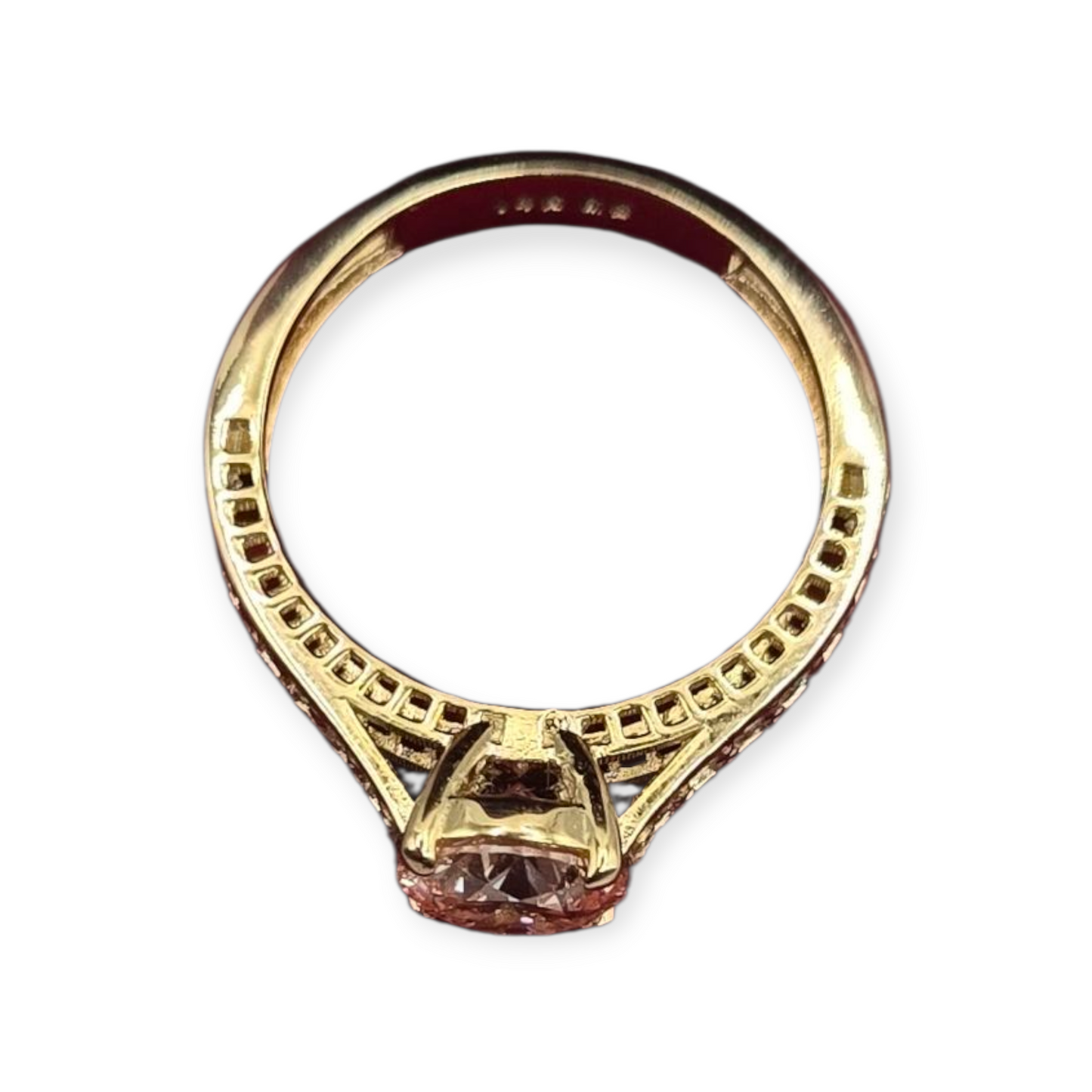 14K gold wedding ring. 1.51ctw Real diamonds. Size 7