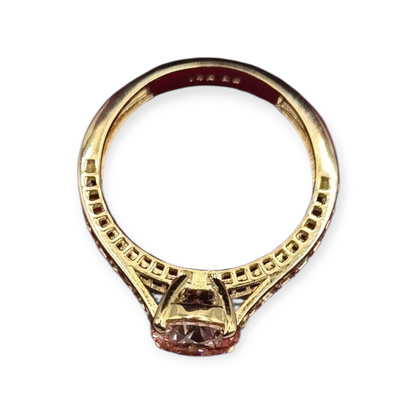 14K gold wedding ring. 1.51ctw Real diamonds. Size 7