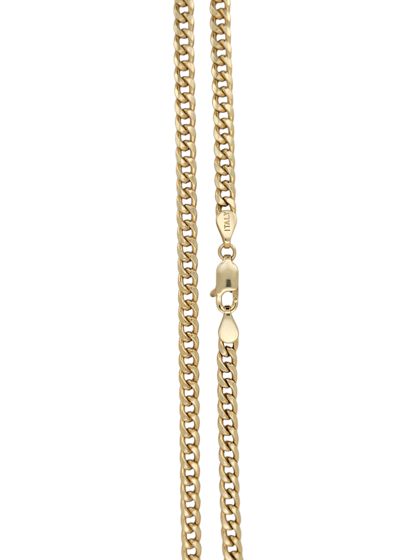 10K gold Cuban chain. Hallow. 24in . 3.5mm