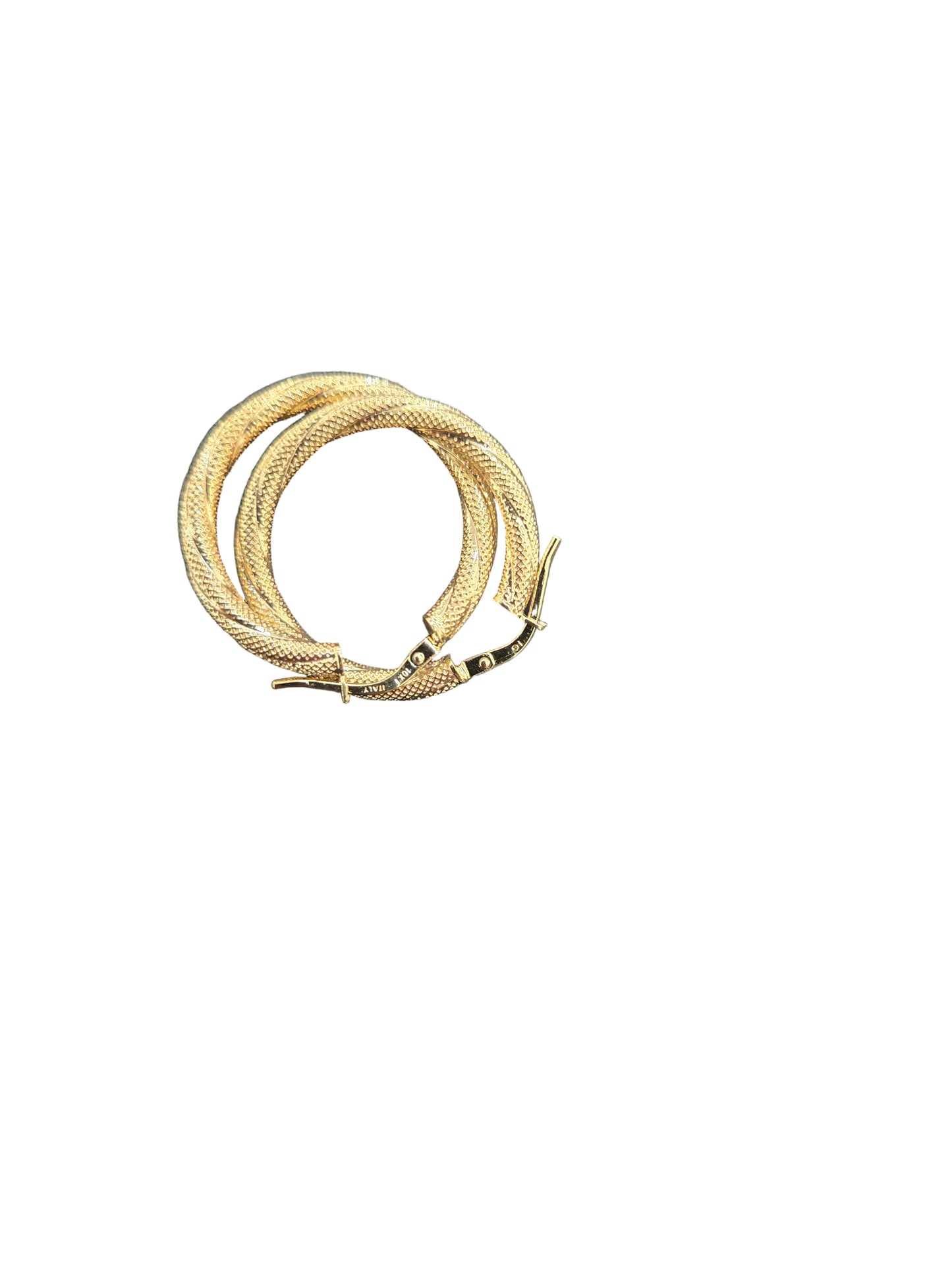 10k yellow gold hoops
