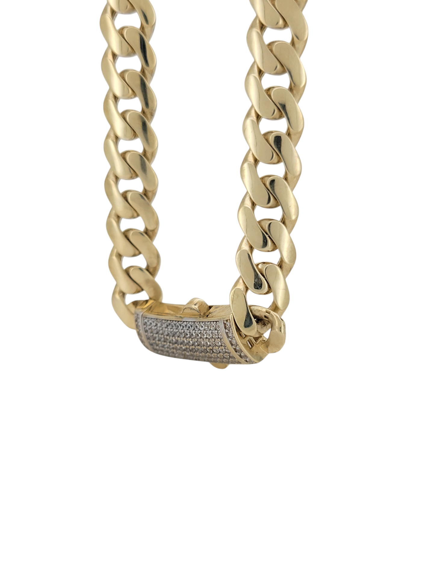 10K gold Cuban chain, Monaci style. 26in . 9mm
