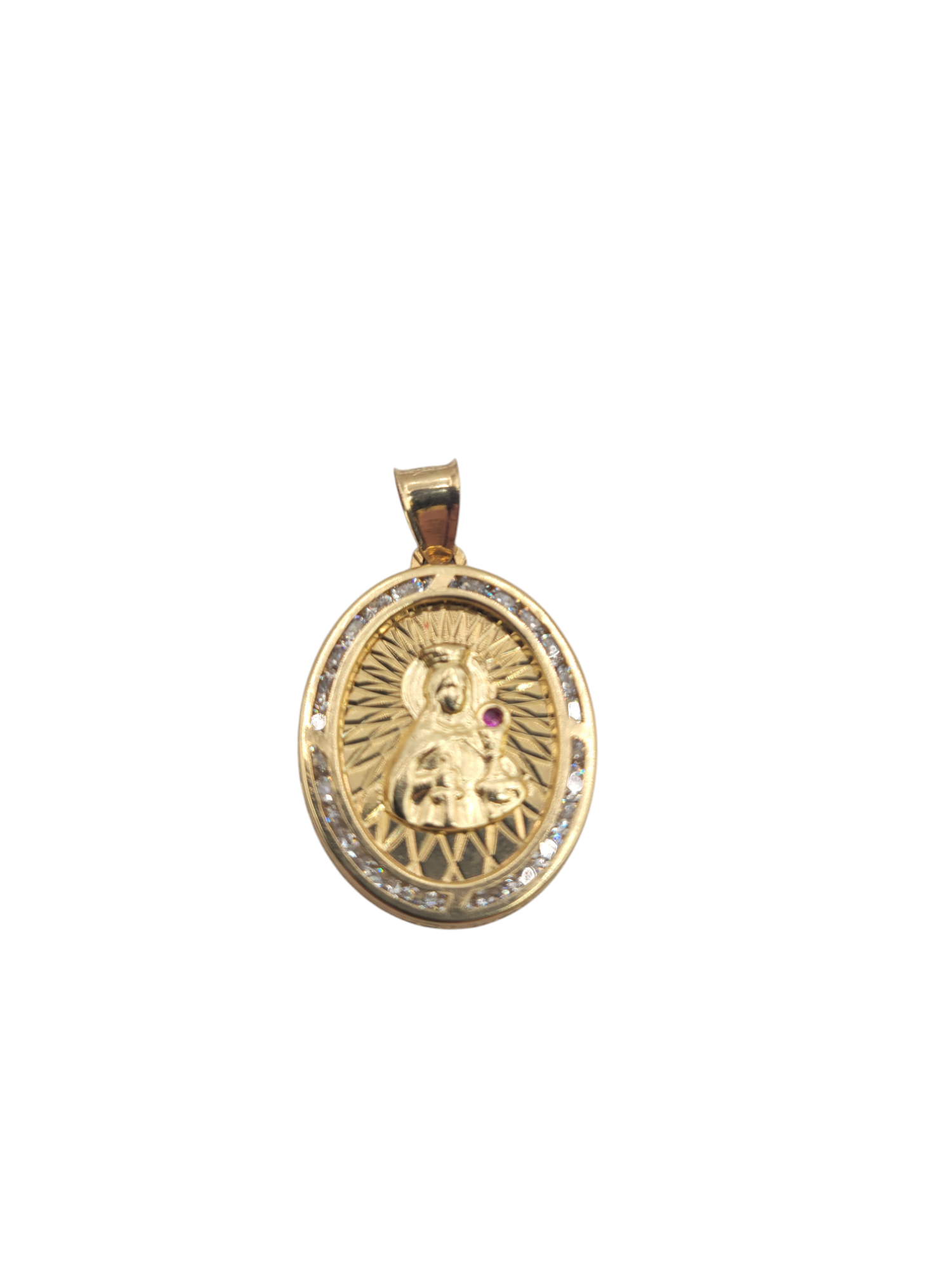 10K gold pendant. Santa Barbara