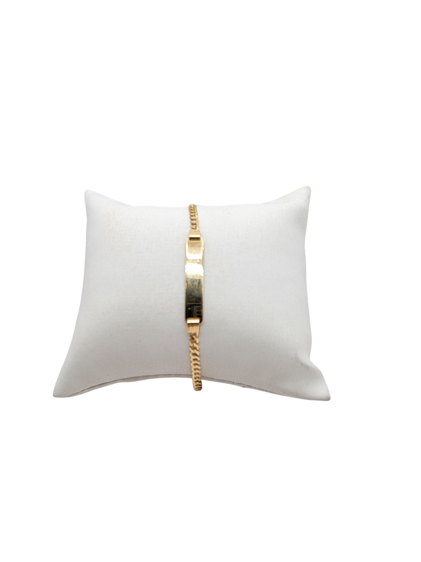 10K gold bracelet. Baby. 6in. 3mm
