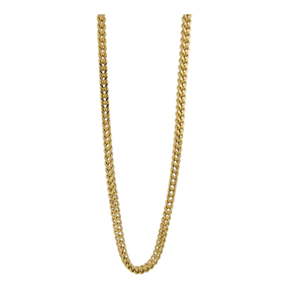 14K gold chain. Franco style. 22in . 2mm