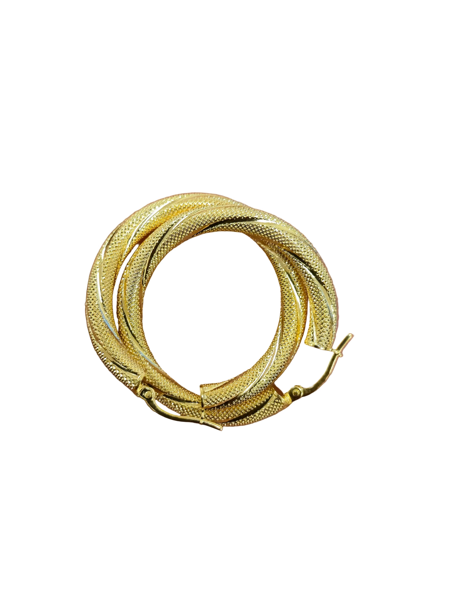 Earrings snowed 10k yellow gold