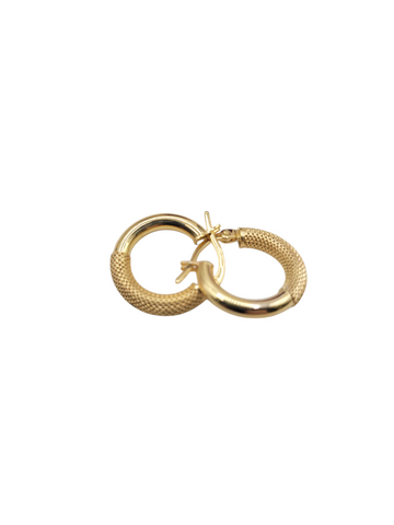 10K gold earrings. Smooth Nevada. Size 1