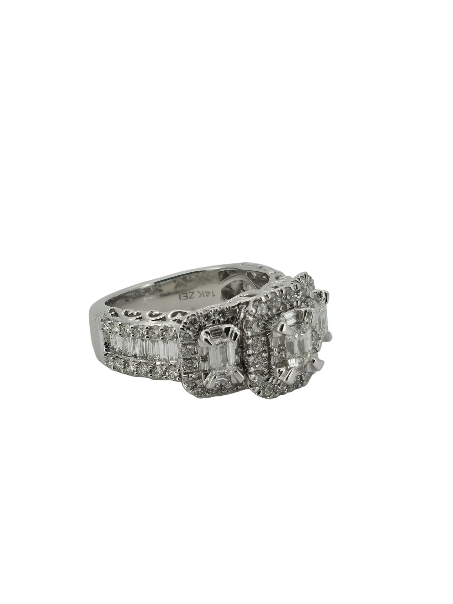 14K Gold Natural Diamond Ring (1.95 ctw) - IGI Certified