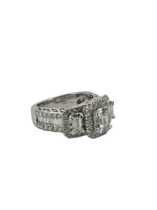 14K Gold Natural Diamond Ring (1.95 ctw) - IGI Certified