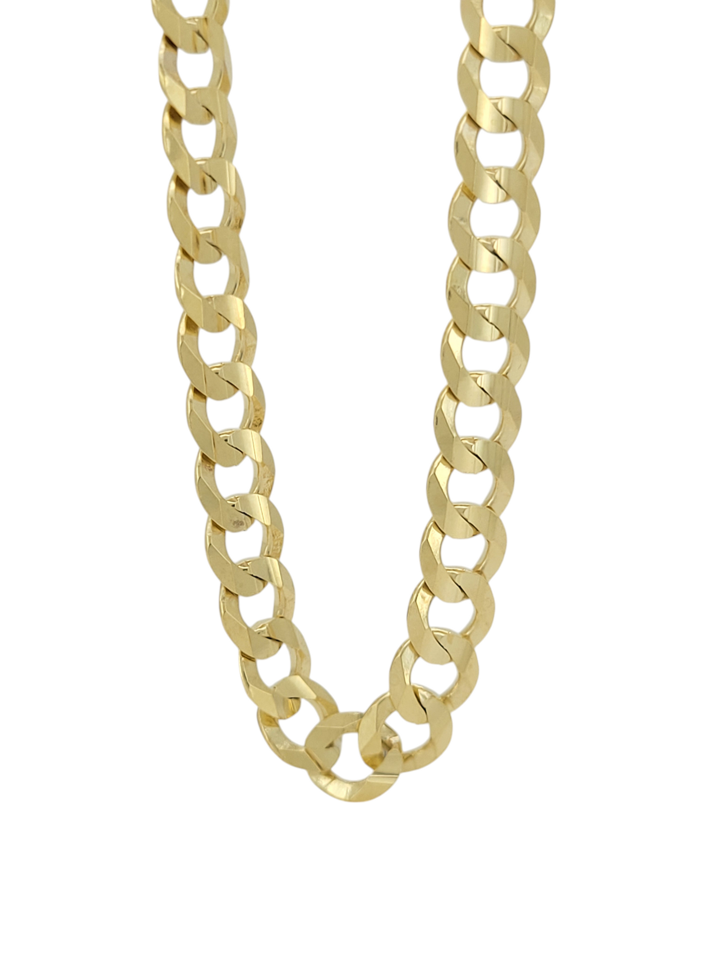 Solid 10K gold chain. Brilliant cut style.24in . 5.6mm